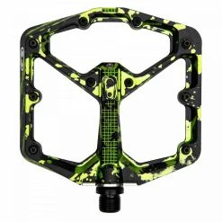 Crankbrothers Stamp 7 Splatter Paint MTB-Pedale -Fahrradbeleuchtung importe magasin crankbrothers stamp 7 splatter paint mtb pedal lime green large 2022 312181