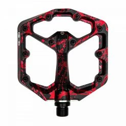 Crankbrothers Stamp 7 Splatter Paint MTB-Pedale -Fahrradbeleuchtung importe magasin crankbrothers stamp 7 splatter paint mtb pedal red small 2022 312183