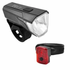 Lunivo Lynx F70 Fahrrad-Frontlicht + Lynx R Fahrrad-Rücklicht