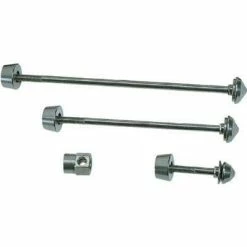 Pitlock Sicherheits-Schnellspanner-Set 02 Silber Farbe Silber