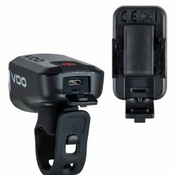 VDO Eco Light M30 + Red Fahrrad-Frontlicht + Rücklicht -Fahrradbeleuchtung importe magasin vdo eco light m30 red fahrrad frontlicht ruecklicht set 2018 302345 c